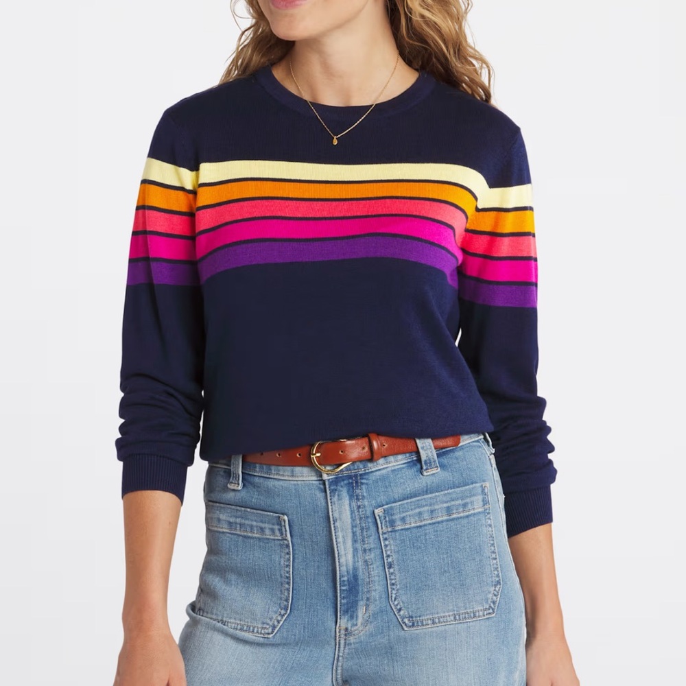 Purple and Pink Fitted Crop Hoodie